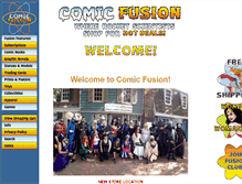 Tablet Screenshot of comicfusion.net